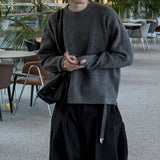 Early Handwarmer Crop Hacci Knit