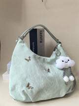 Cloud Doll Keyring Included Buttefly Plated Ribbon Balletcore bag