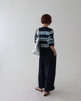 [UNISEX] Linen pintuck banding wide pants