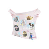 Rose Island. ペットスター オフショルダー Tシャツ