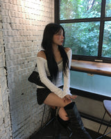 VネックスリムTシャツ