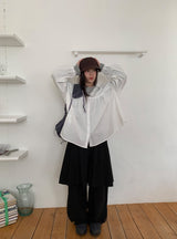 26SS★ [BAONHAUS] Langmel Banding Layered Skirt Pants