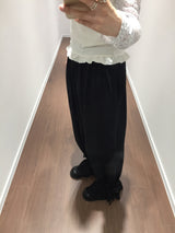 Shirring flare pants (2color)