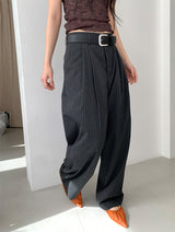 STRIPE TWILL BALLOON SLACKS (2C)