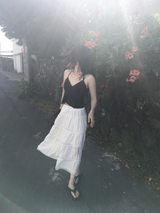 レースラッフルスカート