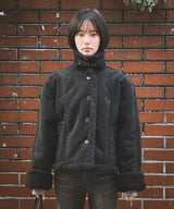 Standard Collar Suede Mustang_Black