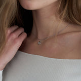 Silver 925 Soft Glow Cabochon Necklace
