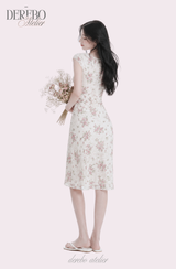 アンティーク フローラル パフューム スカート 2点セット (blouse+skirt set)