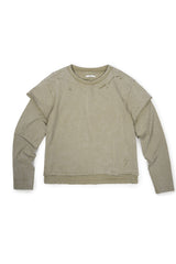 DAMAGE LAYERED L/S TEE (BEIGE)
