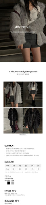 [F/W] ムードオーバーフィットファージャケット(2color)