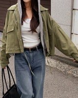 Use cropped field jacket
