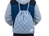 Checkerboard Gymsack - Denim blue