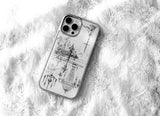 cross chandelier phone case silver ver