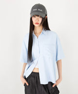 LOOSE FIT TWO POCKET HALF SHIRT [4color]