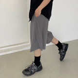 ツータックワイドバンディングハーフパンツ　2色