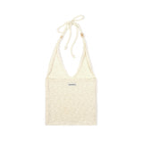 HALTER NECK BEADS KNIT (IVORY)