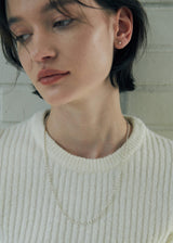 [925 silver] Un.silver.128 / gross rizi necklace (long ver.)