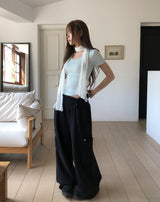 リリンUネックベーシックラウンド半袖Tシャツ