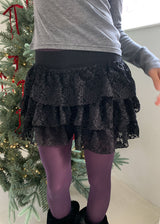 FLOWER CANCAN SKIRT SHORTS