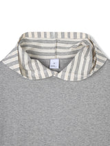 Contrast hood string t-shirt