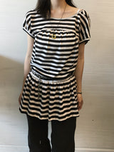 キッチュストライプ2wayドレス (2 Colors)