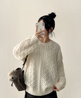 Sewing Dotom Balloon Fit Round Knit