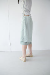 オブリークレイヤードミディスカート(3colors)