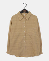 Muten checkered oversized fit long-sleeved shirt