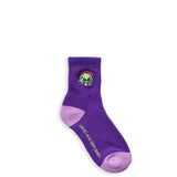 Alien Border Qurater Socks Purple