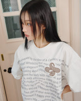 Updraft オーバーサイズアートワークTシャツ [ホワイト]