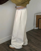 [ORIGINAL] ROSE Pintuck Cotton Pants