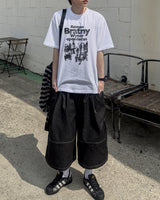 Circular Belt Stitch Cargo Bermuda