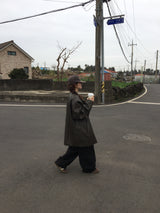 Radio Leather Half Jacket