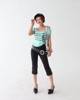 Capri leggings Slit Capri pants