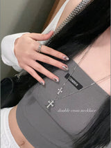 double cross necklace