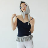 Ruffle bra top_navy