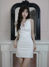 [Limited quantity] Watering Ribbon Mini Dress