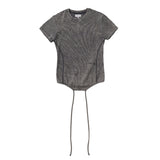 RIBBED STRING T SHIRTS(STONE BROWN)