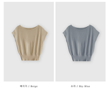 Aday Cap Sleeve Sleeve Knit Sleeveless Top / 5 Colors