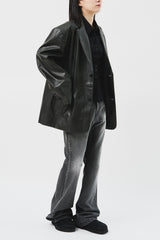 (W) Slit Flare Denim