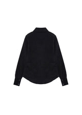 Side button shirts [Black]
