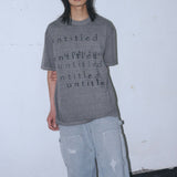 Untitled Layer Logo Pigment Wash Short Sleeve Gray