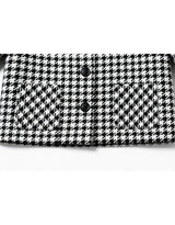 [PRE-FALL] [ATELIER] Andy Houndstooth Puff Short-Sleeve Jacket Black