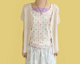 Teddy patch sleeveless (2 color)