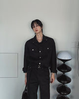 Camper Rivet Crop Cotton Jacket