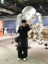 カインワッフルクロップロングスリーブ 3C