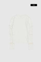 Nocturne lace sleeve tee