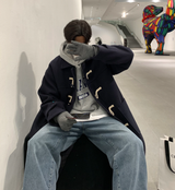  Liu Wool Overfit Duffel Coat