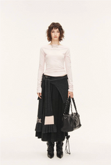 Classic pleats skirt - black