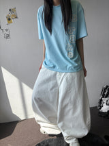 Back Check Pocket Cotton Balloon Fit Pants 5color